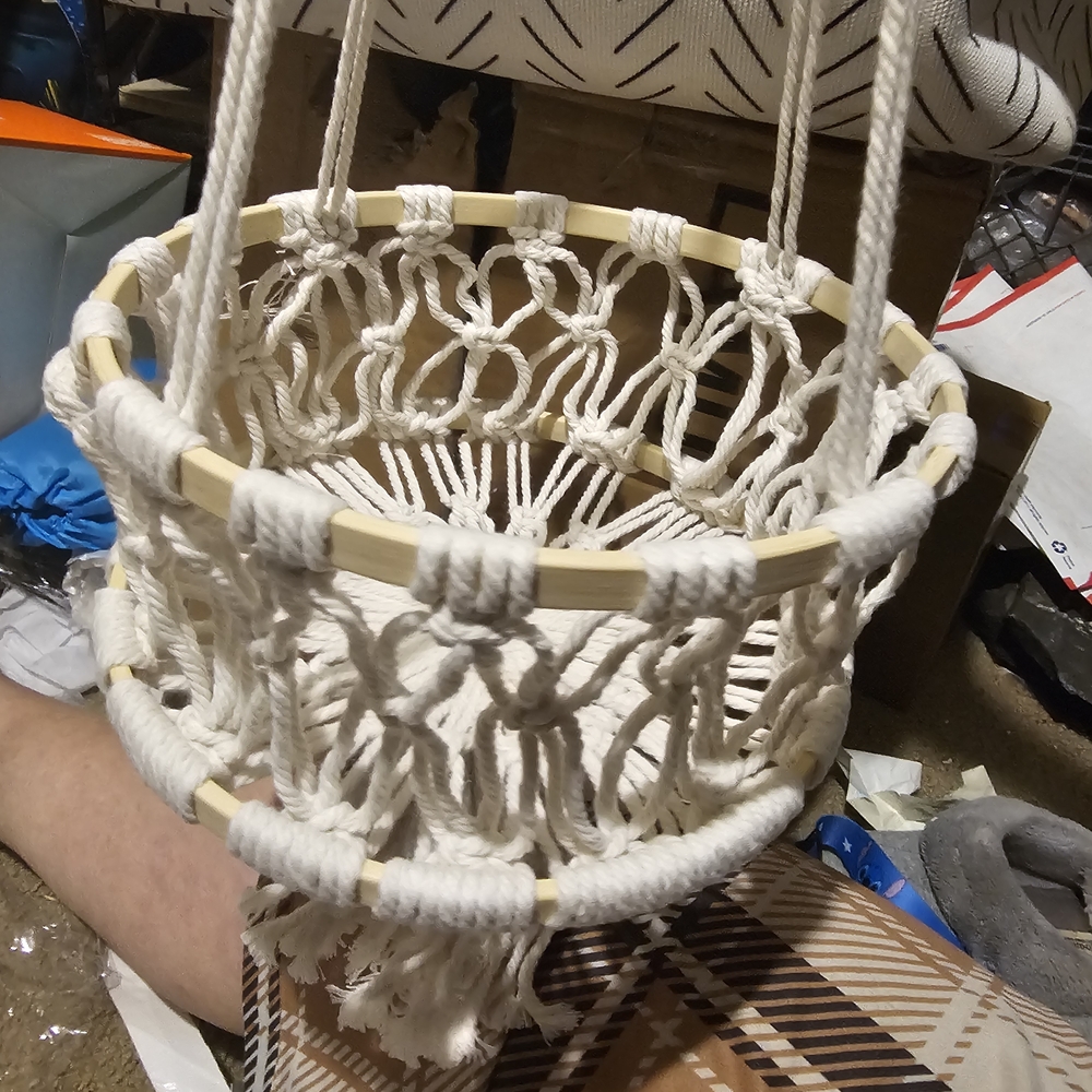 Ivory Macrame plant hanger